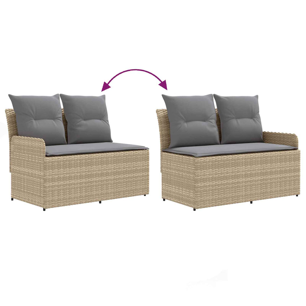 vidaXL Sofa ogrodowa z podłokietnikami i sofą narożną 2 Sztuka