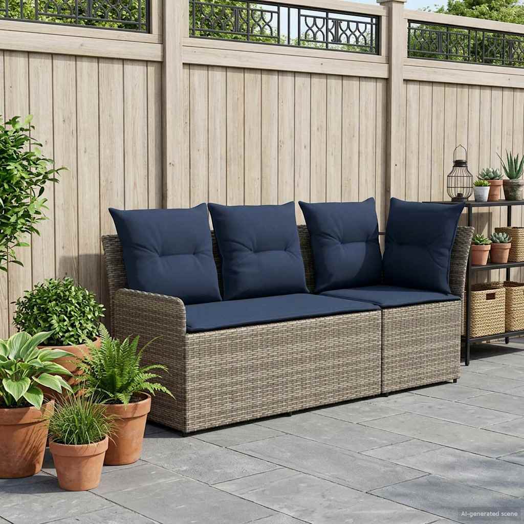 vidaXL Sofa ogrodowa z podłokietnikami i sofą narożną 2 Sztuka