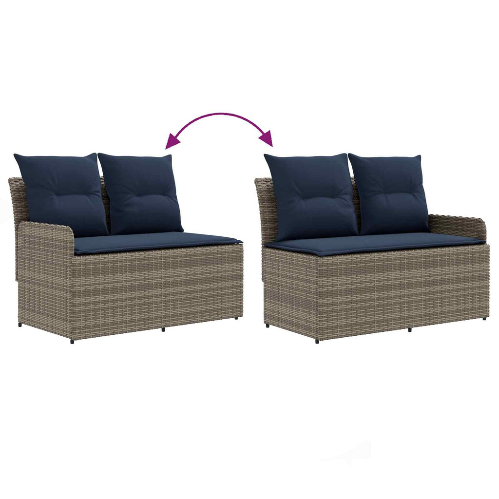 vidaXL Sofa ogrodowa z podłokietnikami i sofą narożną 2 Sztuka