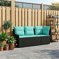 vidaXL Sofa ogrodowa z podłokietnikami i sofą narożną 2 Sztuka