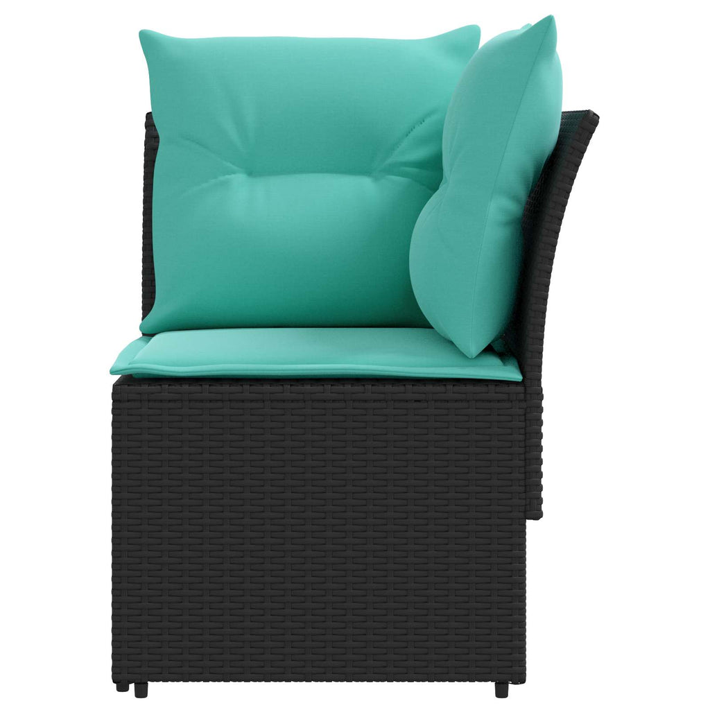 vidaXL Sofa ogrodowa z podłokietnikami i sofą narożną 2 Sztuka