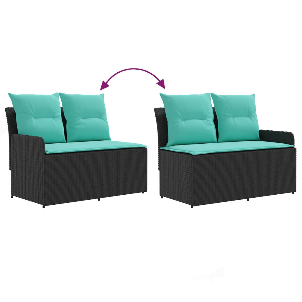 vidaXL Sofa ogrodowa z podłokietnikami i sofą narożną 2 Sztuka