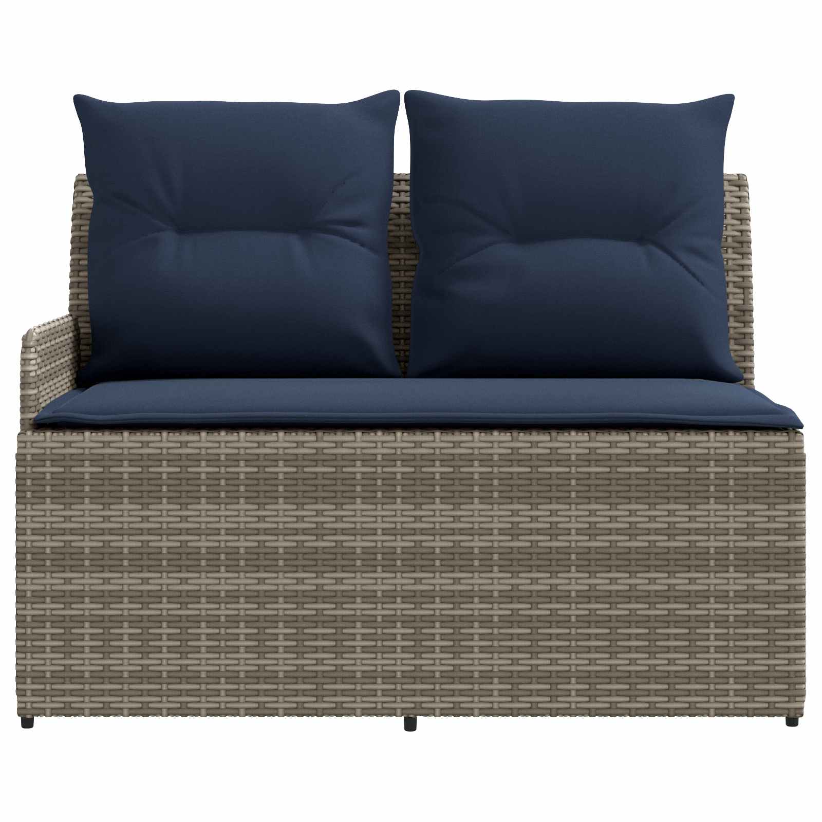 vidaXL Sofa ogrodowa z podłokietnikami i podnoszonym stołem 2 Sztuka