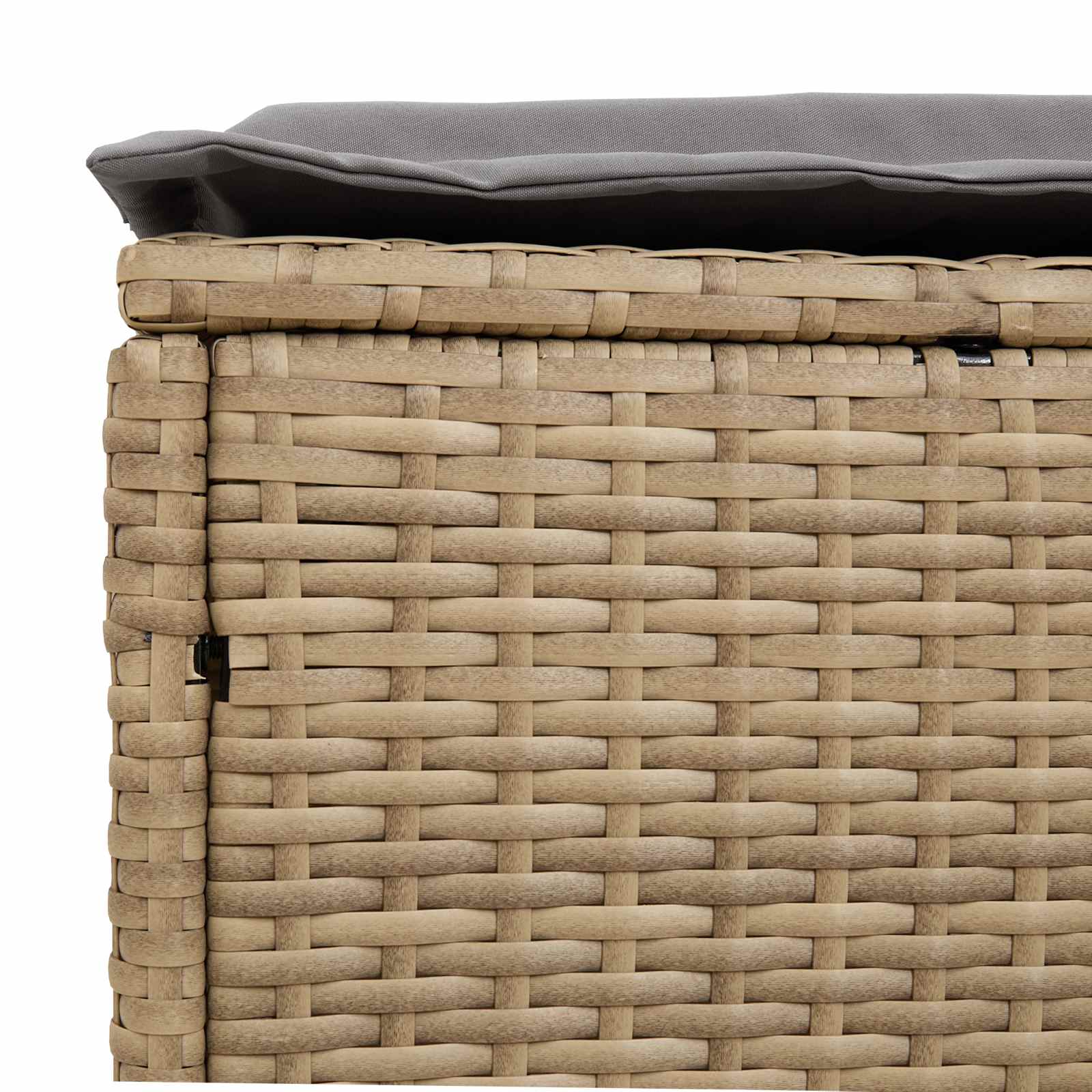 vidaXL Pufa ogrodowa 2 Sztuka Beżowy i jasnoszary 38 x 38 x 45 cm