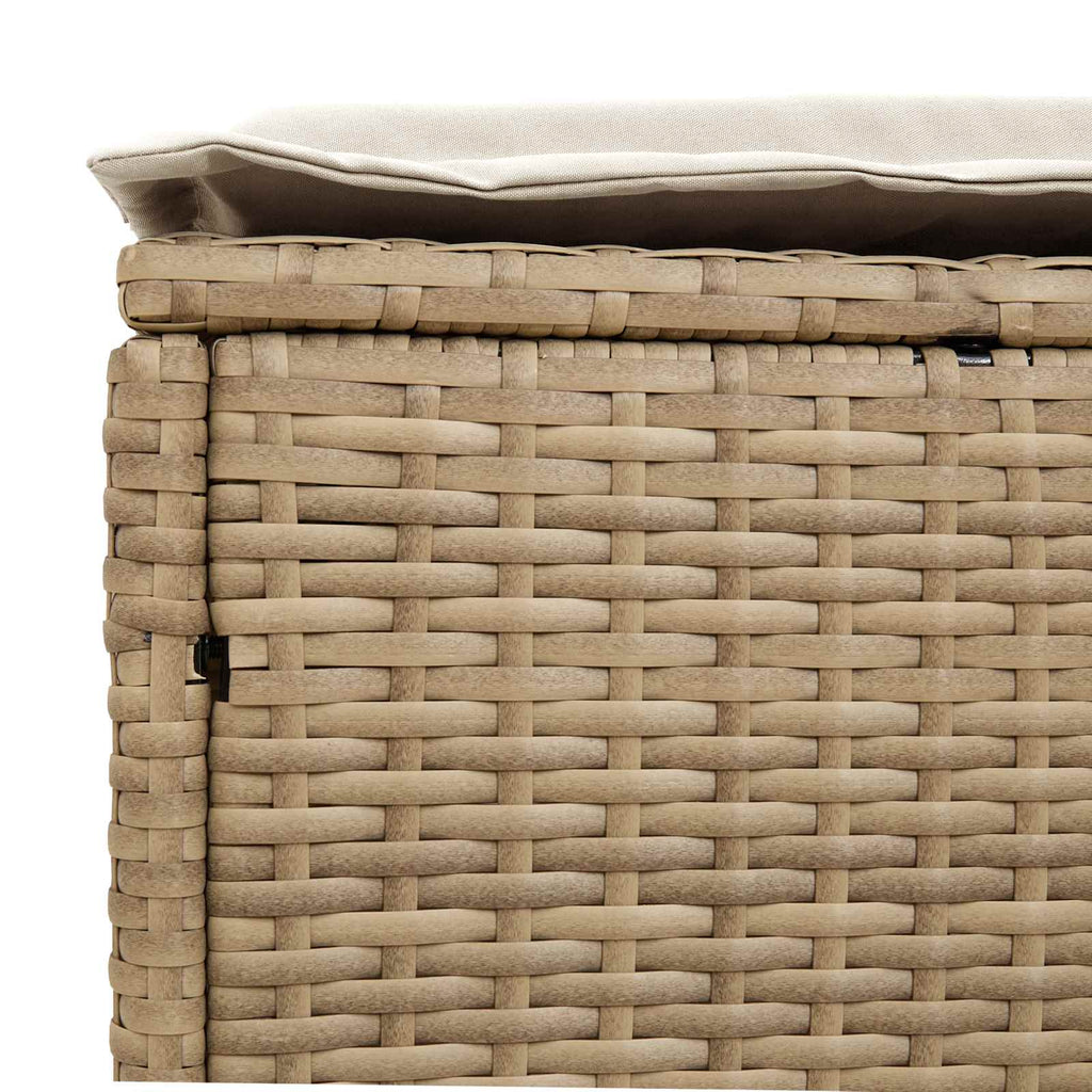 vidaXL Pufa ogrodowa 2 Sztuka Beżowy i kremowy 38 x 38 x 45 cm