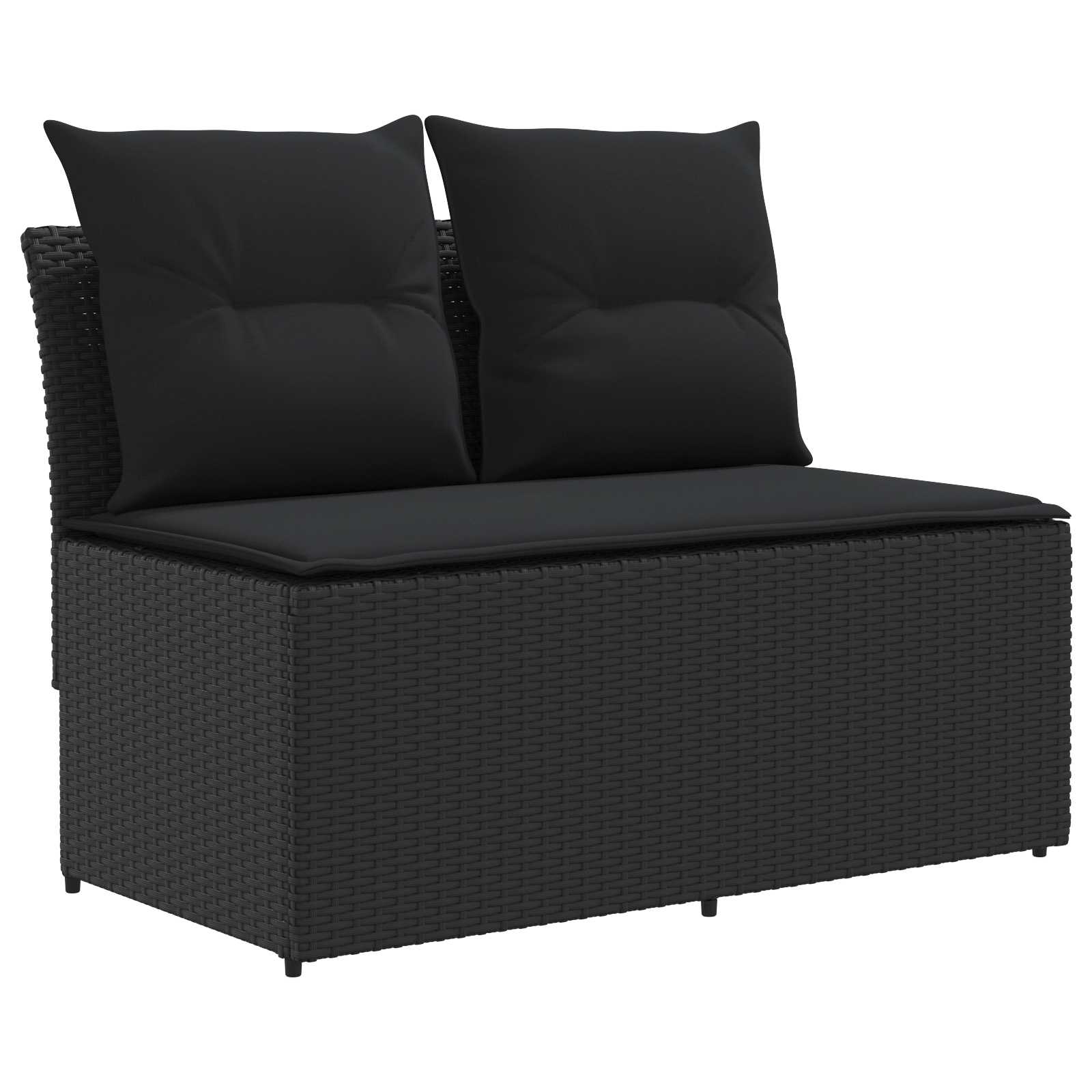 vidaXL 2 Sztuka Środkowa sofa ogrodowa z podnoszonym stolikiem