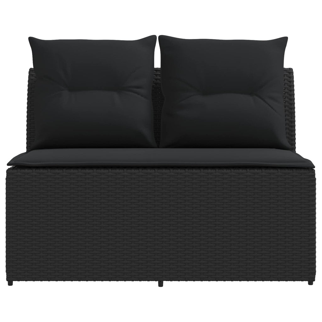 vidaXL 2 Sztuka Środkowa sofa ogrodowa z podnoszonym stolikiem