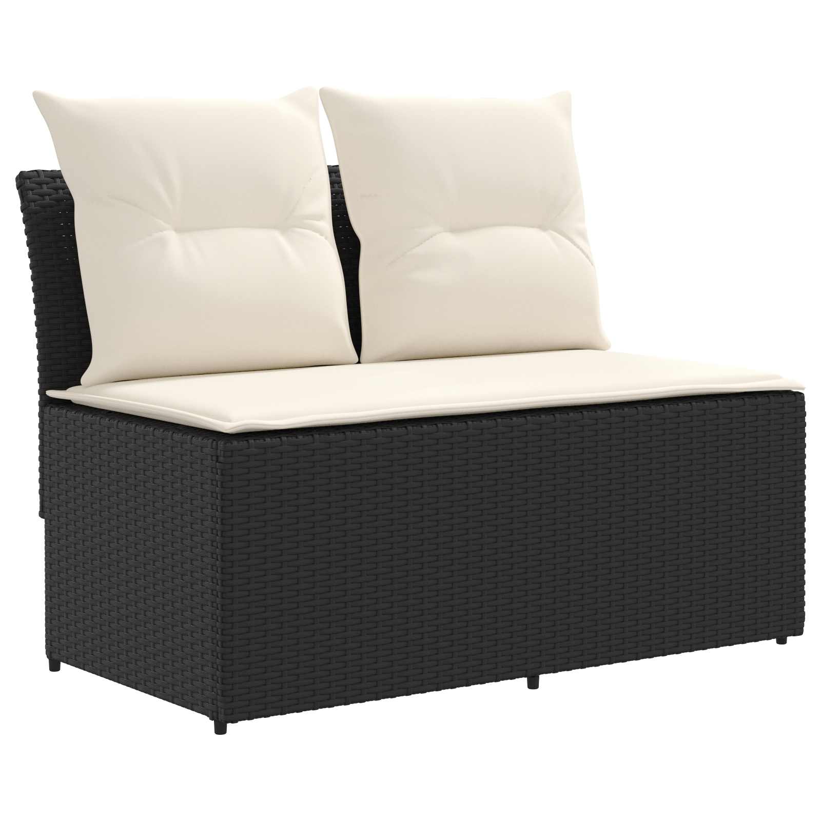 vidaXL 2 Sztuka Środkowa sofa ogrodowa z podnoszonym stolikiem