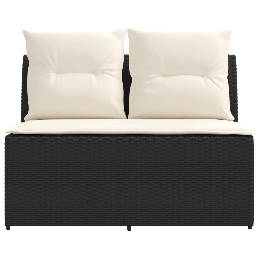 vidaXL 2 Sztuka Środkowa sofa ogrodowa z podnoszonym stolikiem