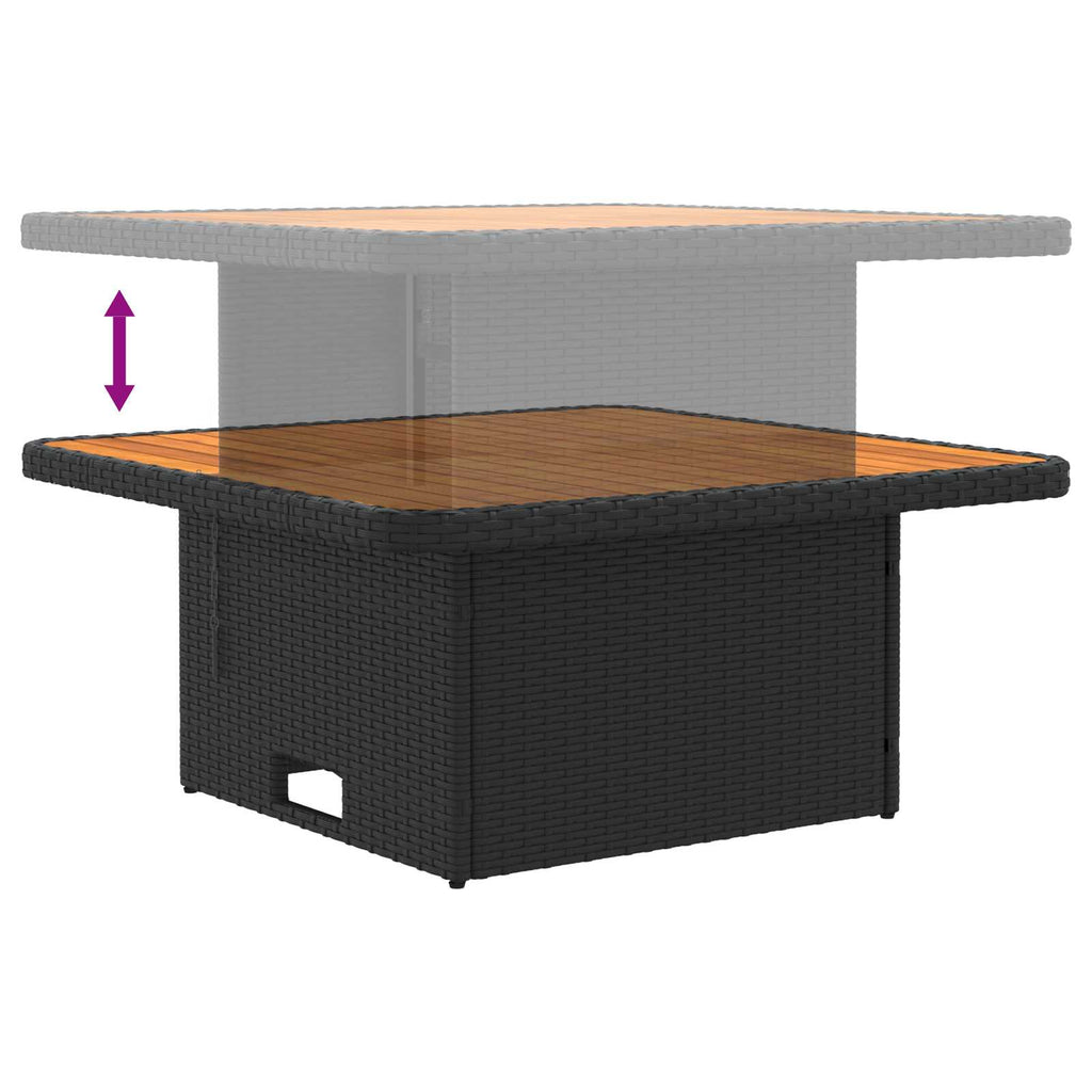vidaXL 2 Sztuka Środkowa sofa ogrodowa z podnoszonym stolikiem