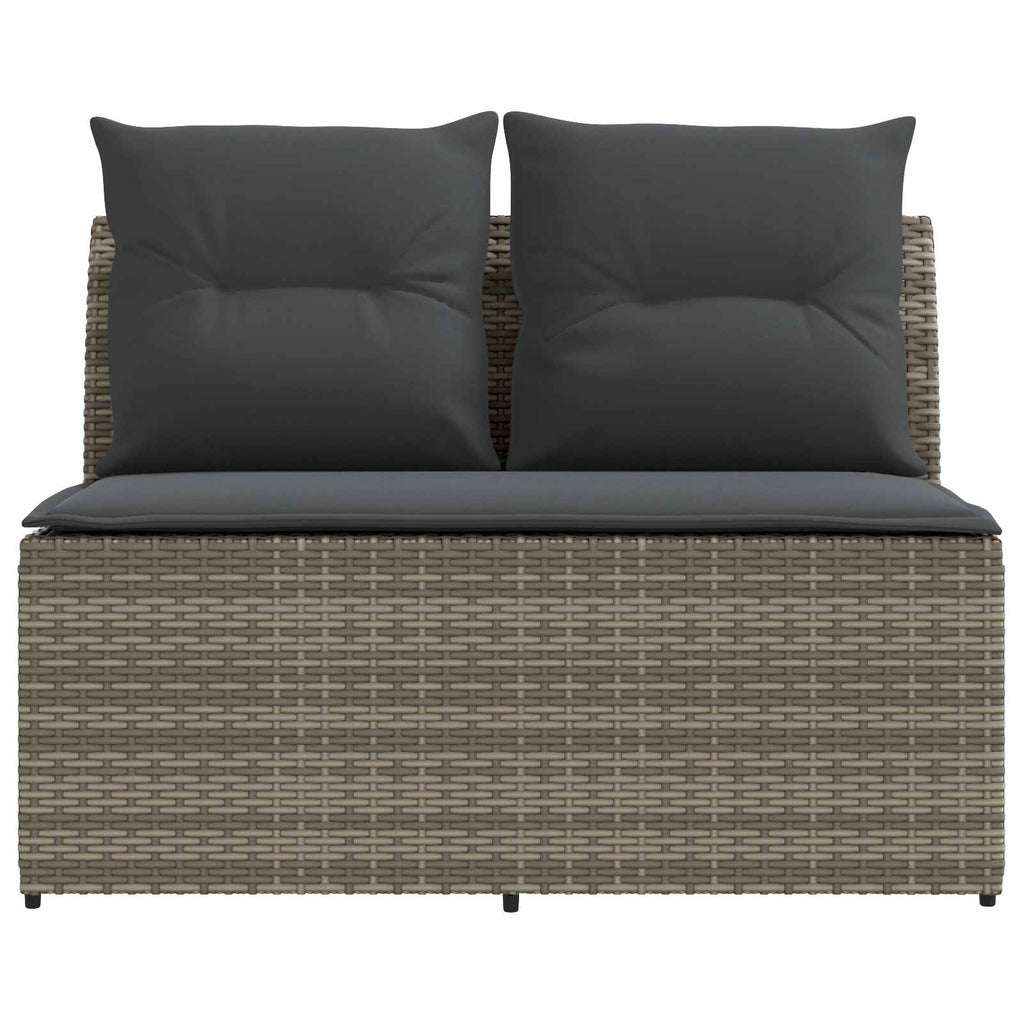 vidaXL 2 Sztuka Środkowa sofa ogrodowa z podnoszonym stolikiem