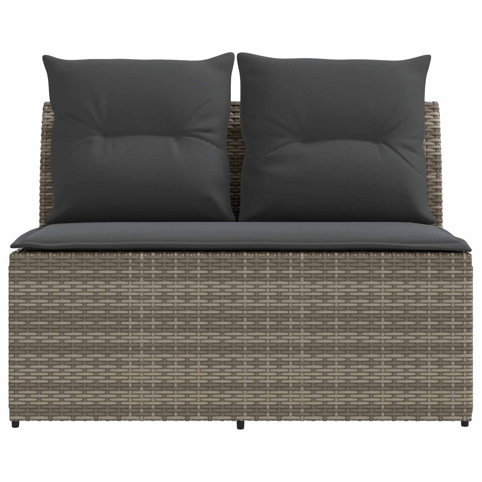 vidaXL 2 Sztuka Środkowa sofa ogrodowa z podnoszonym stolikiem