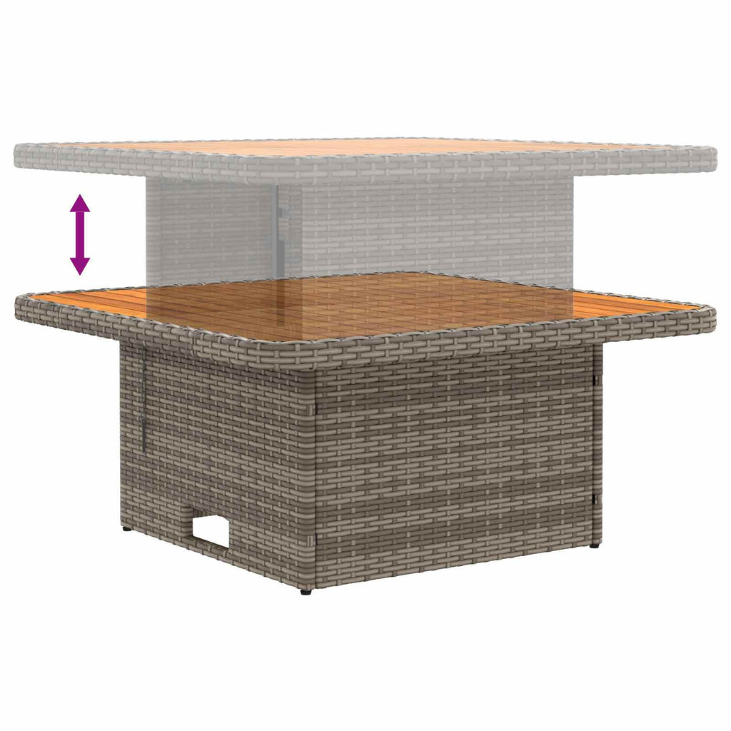 vidaXL 2 Sztuka Środkowa sofa ogrodowa z podnoszonym stolikiem