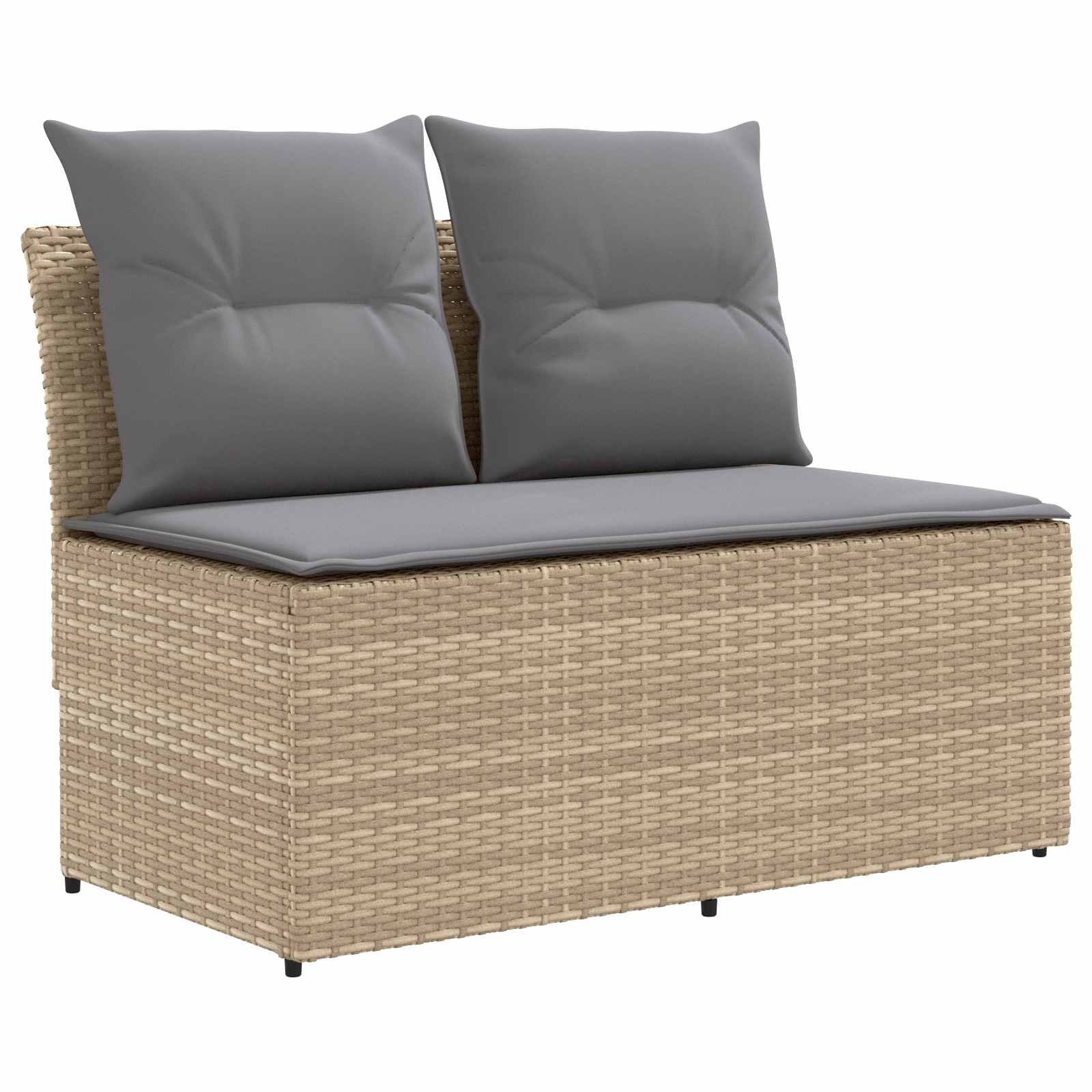 vidaXL 2 Sztuka Środkowa sofa ogrodowa z podnoszonym stolikiem