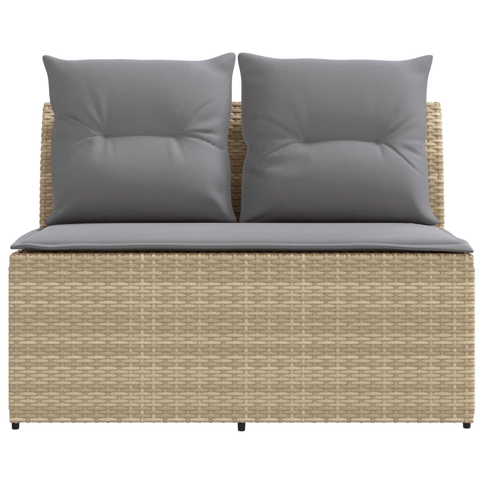 vidaXL 2 Sztuka Środkowa sofa ogrodowa z podnoszonym stolikiem