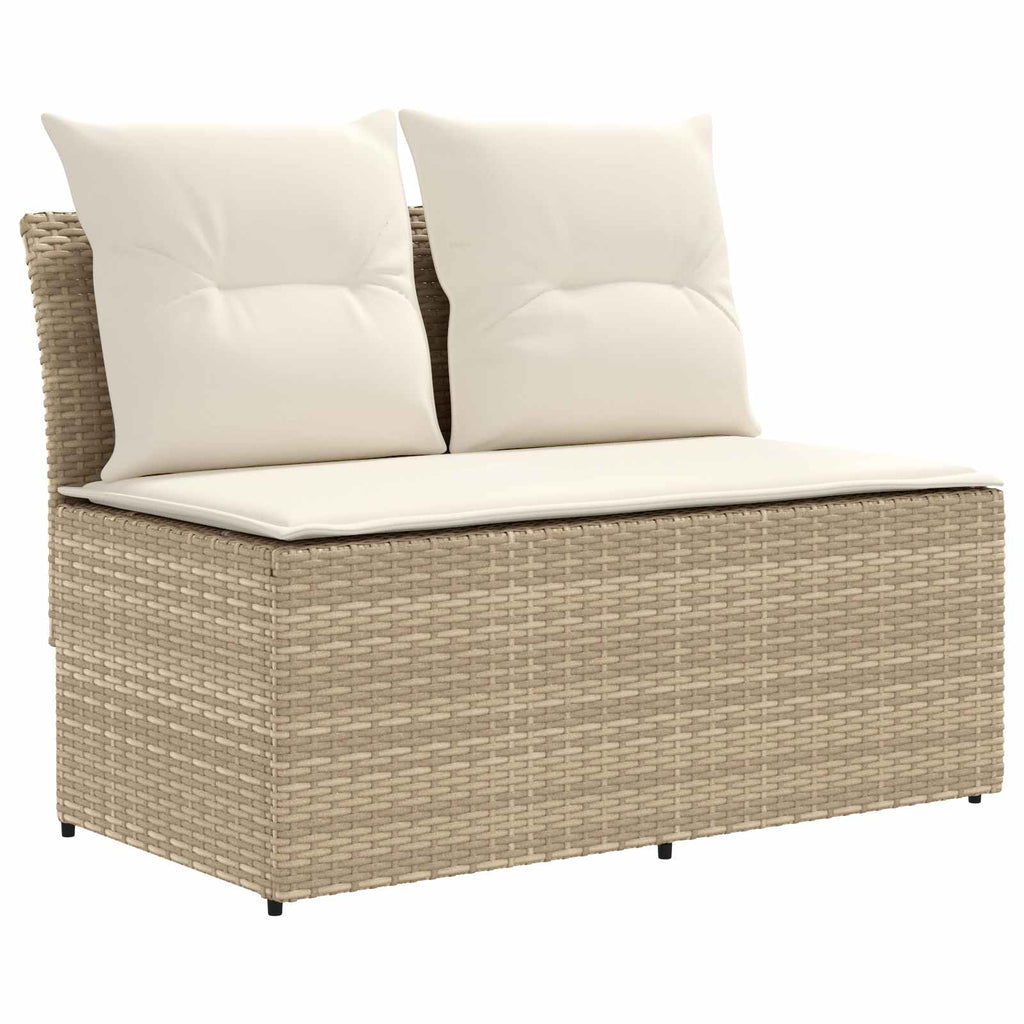 vidaXL 2 Sztuka Środkowa sofa ogrodowa z podnoszonym stolikiem