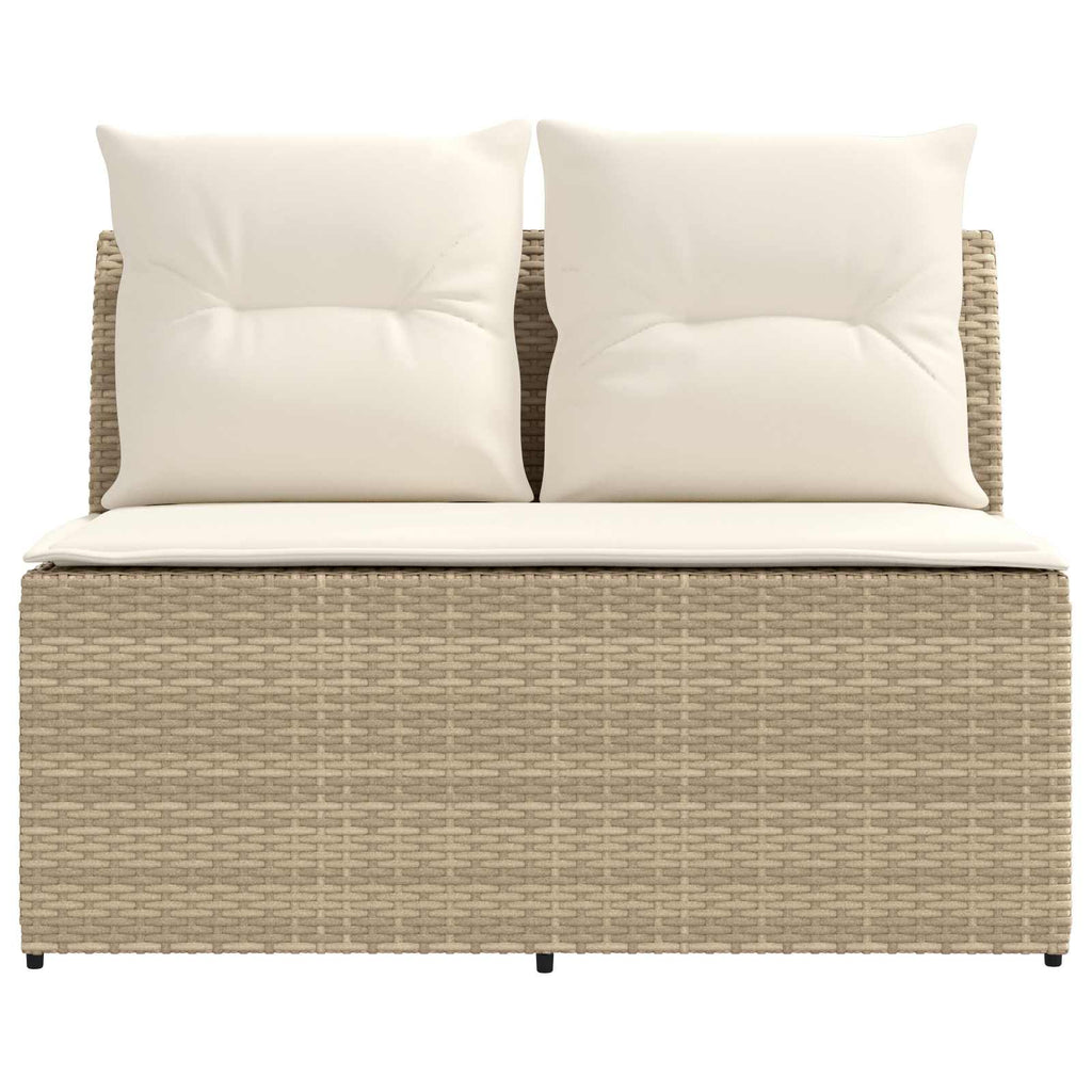 vidaXL 2 Sztuka Środkowa sofa ogrodowa z podnoszonym stolikiem