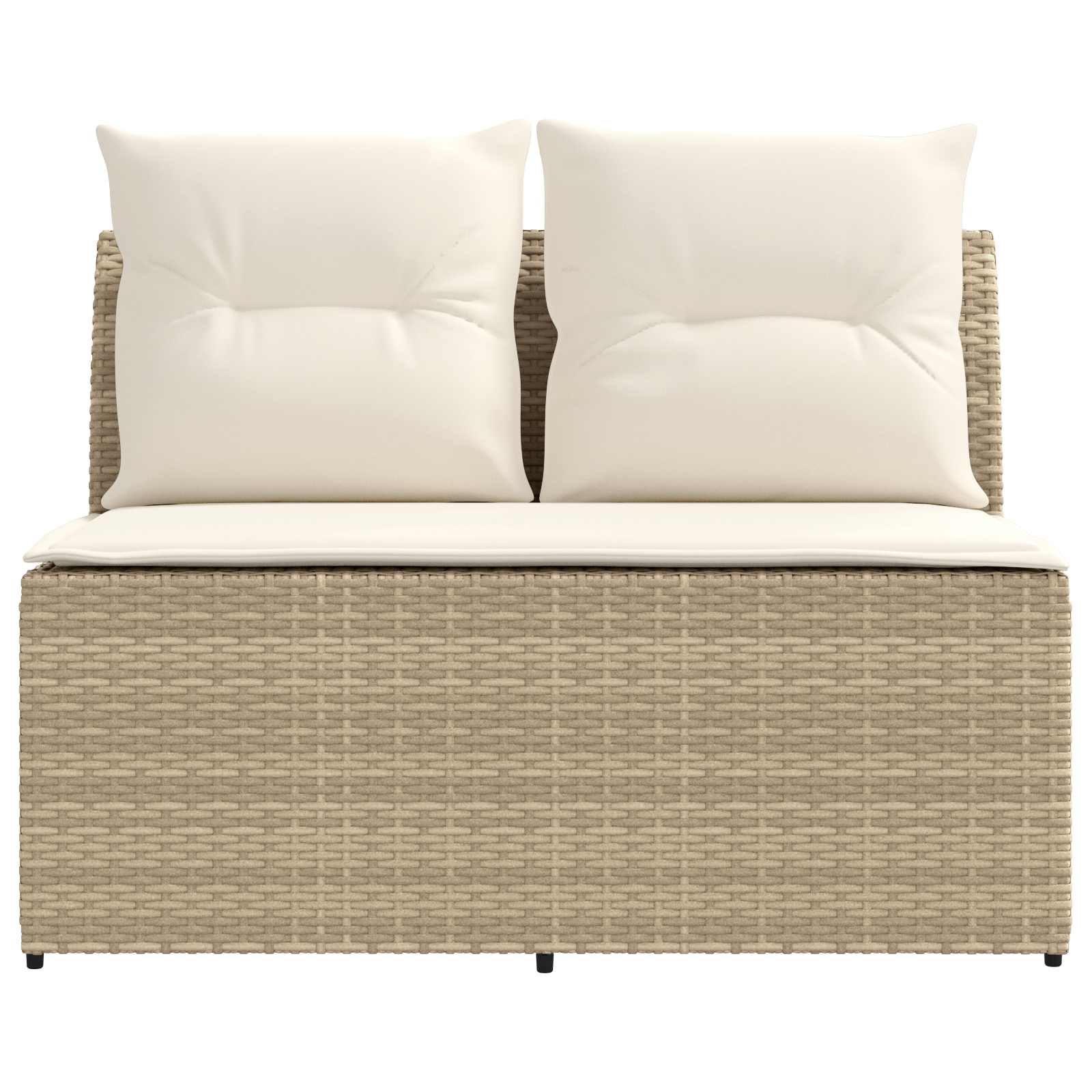 vidaXL 2 Sztuka Środkowa sofa ogrodowa z podnoszonym stolikiem