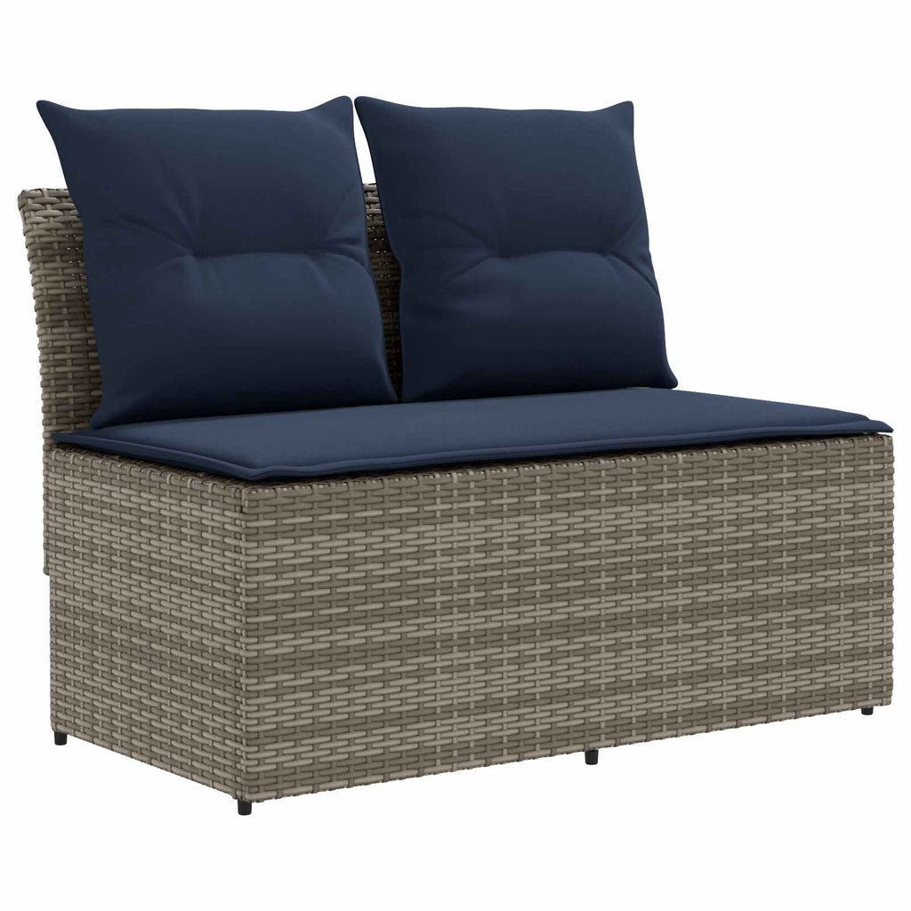 vidaXL 2 Sztuka Środkowa sofa ogrodowa z podnoszonym stolikiem