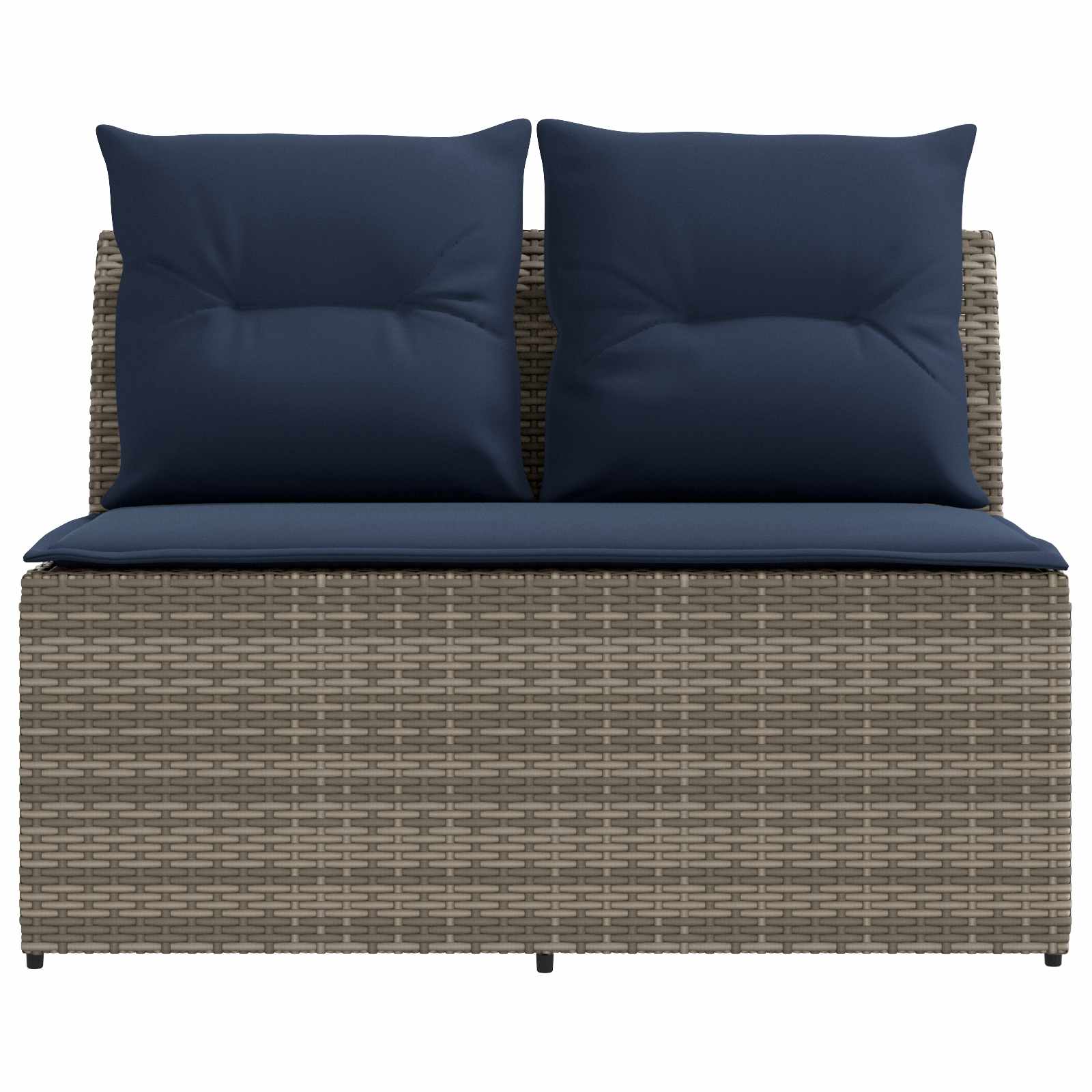 vidaXL 2 Sztuka Środkowa sofa ogrodowa z podnoszonym stolikiem