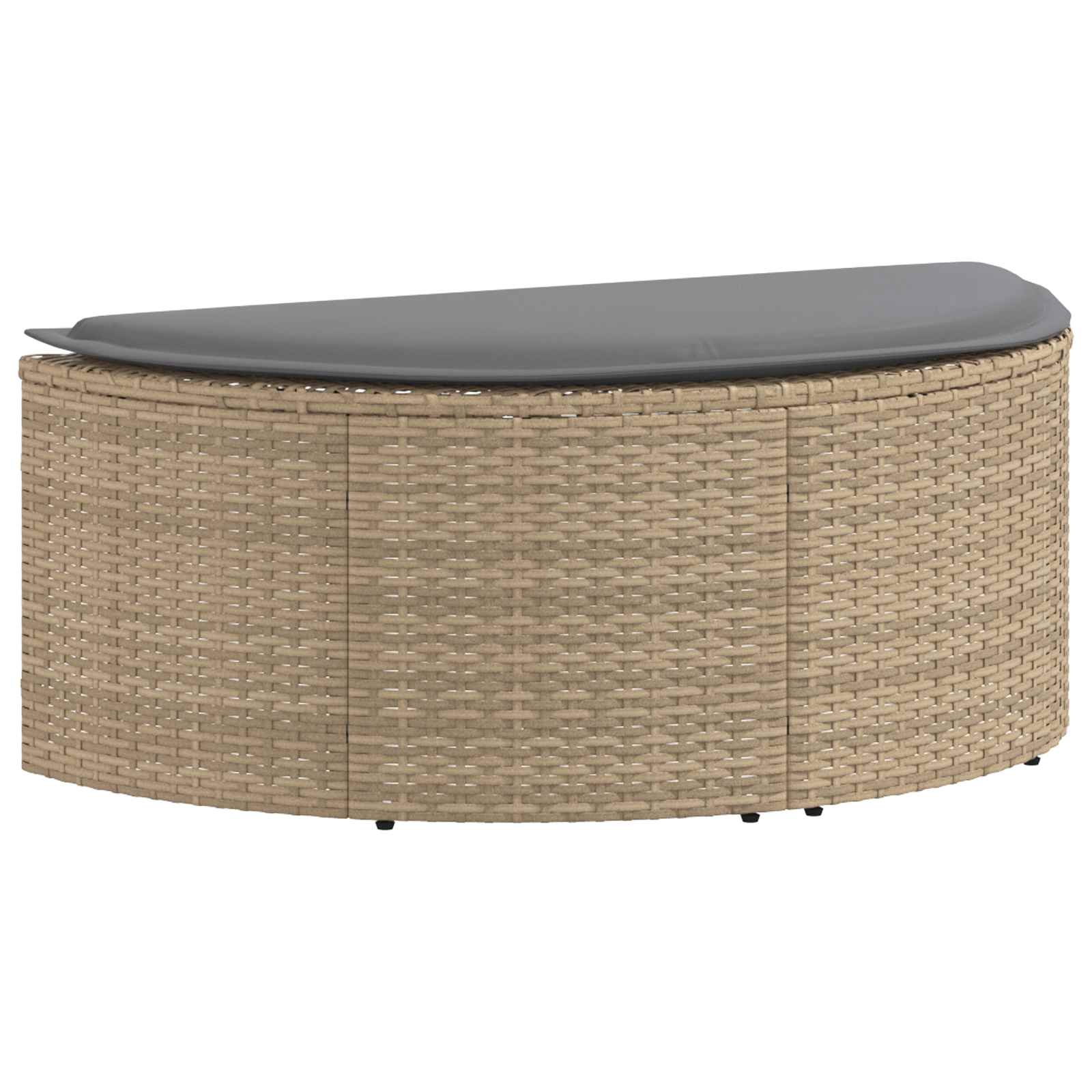 vidaXL Sofa Ogrodowa z poduszką 8 pcs Beżowy i jasnoszary polirattan