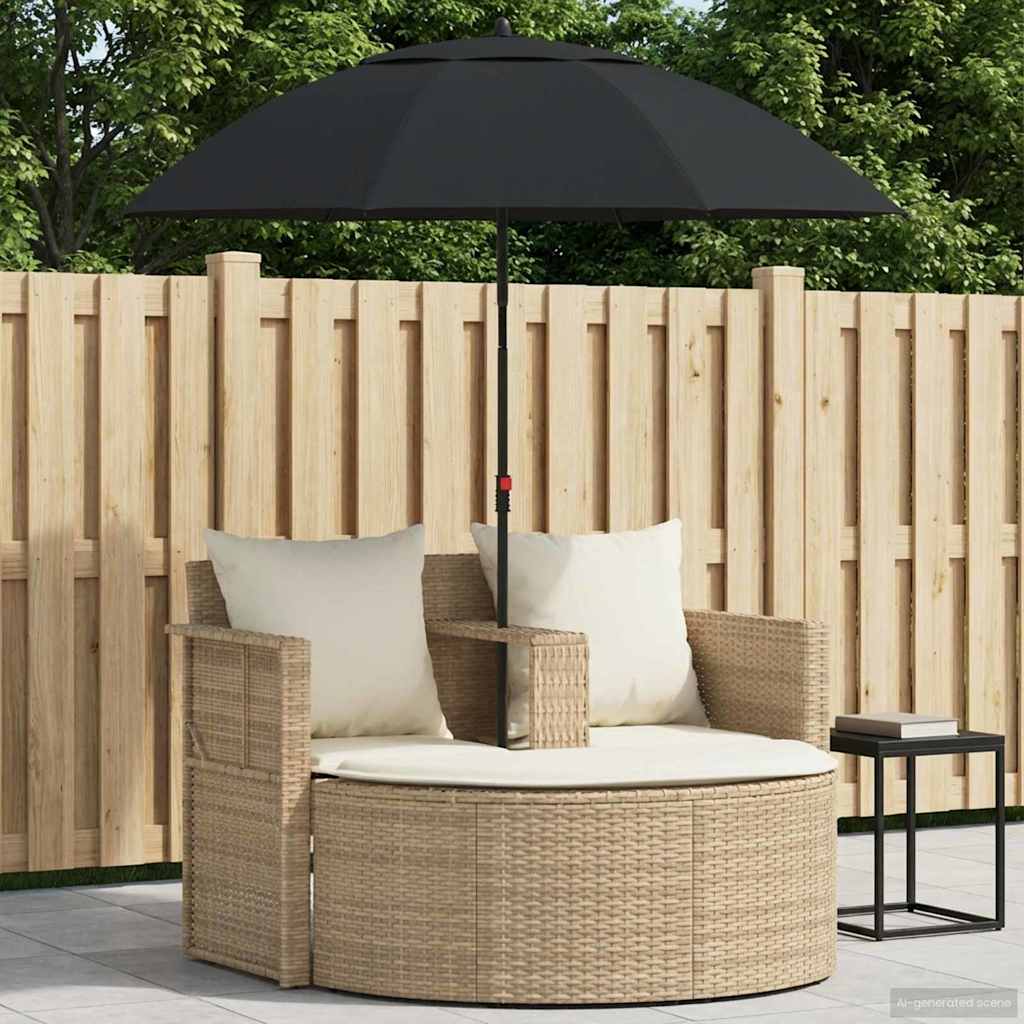 vidaXL Sofa Ogrodowa z poduszką 8 pcs Beżowy i kremowy polirattan
