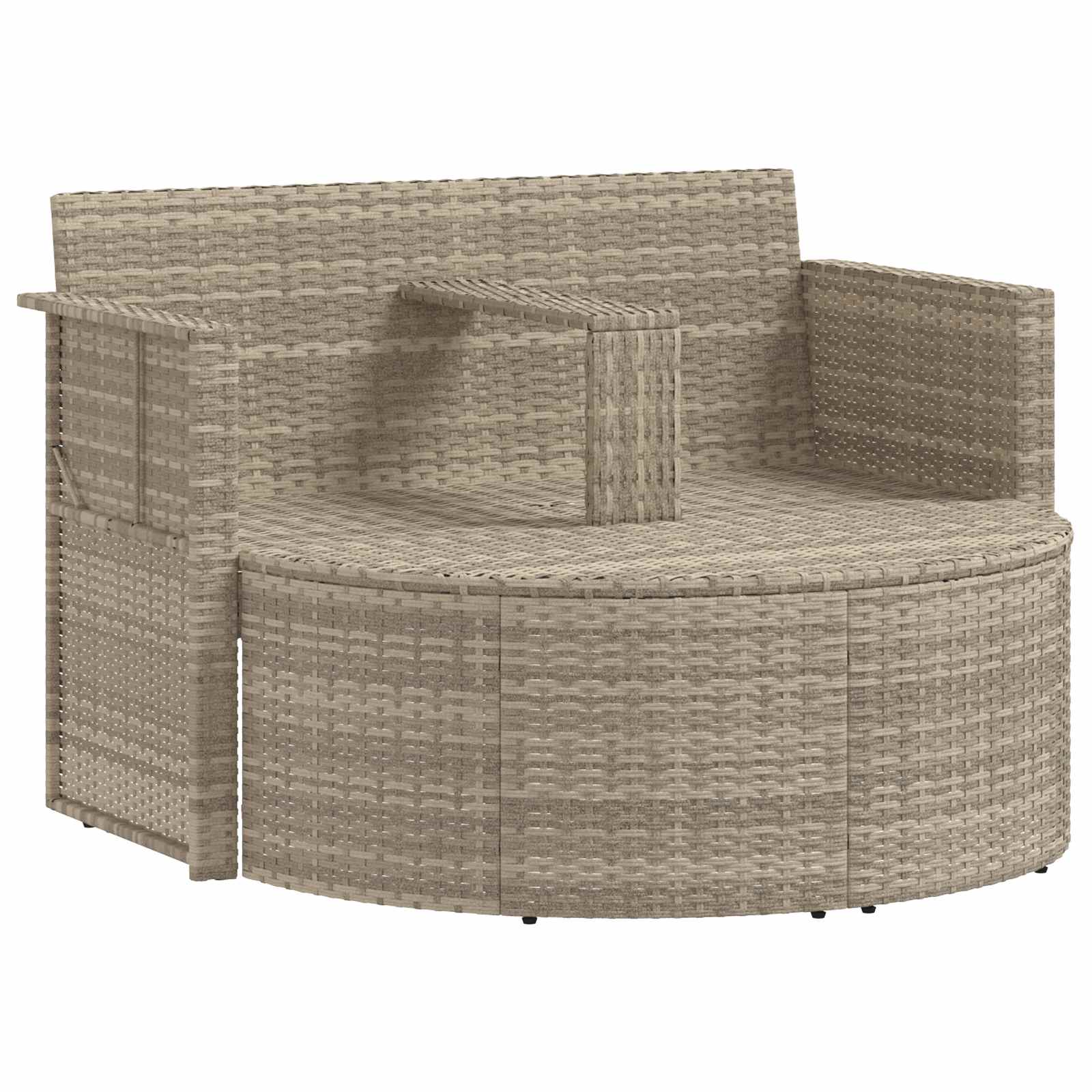 vidaXL Sofa Ogrodowa 8 pcs Jasnoszary i ciemnoszary polirattan