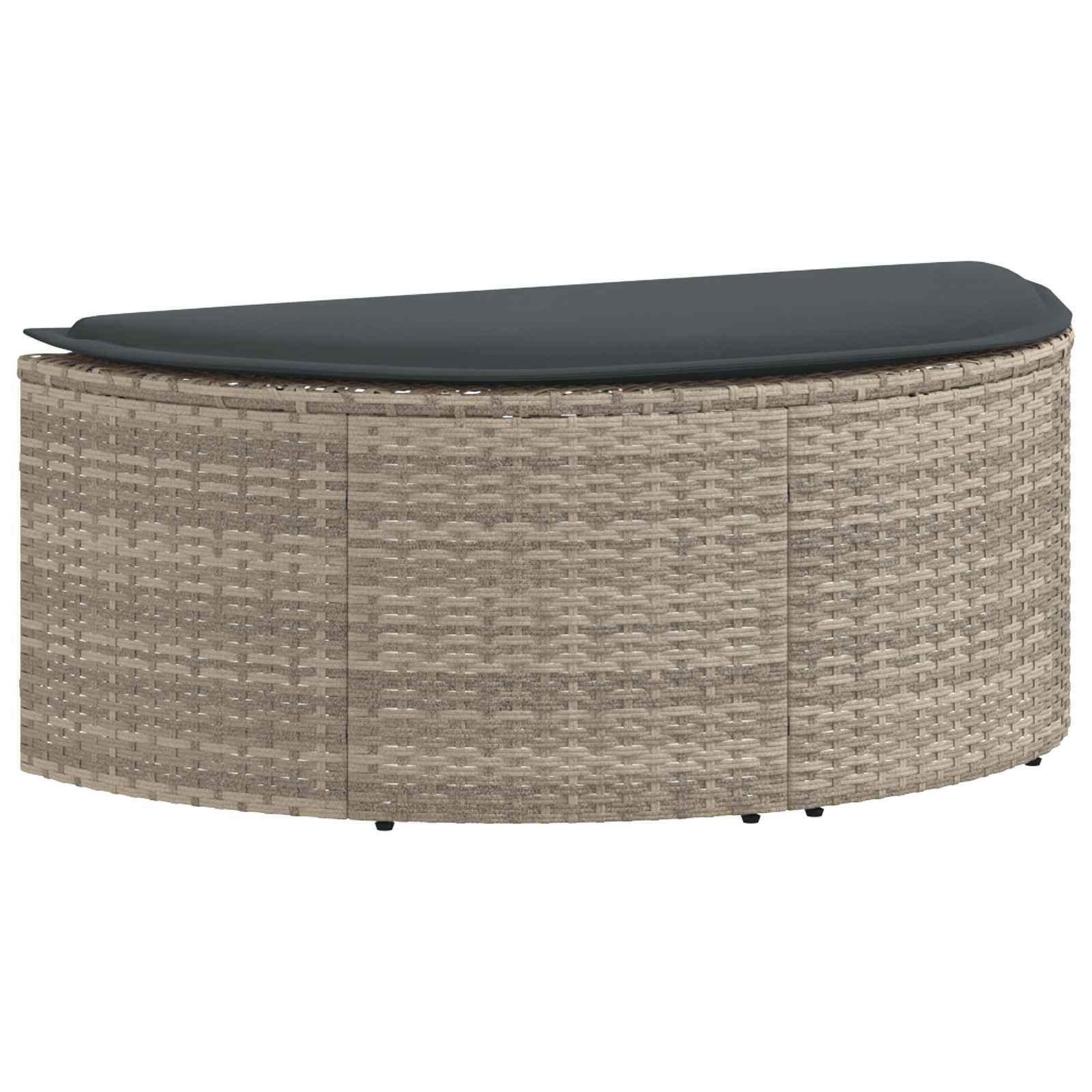 vidaXL Sofa Ogrodowa 8 pcs Jasnoszary i ciemnoszary polirattan