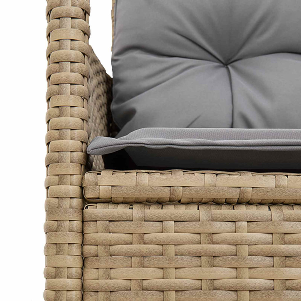 vidaXL Zestaw Sof na Ogród z poduszką 2 pcs polirattan