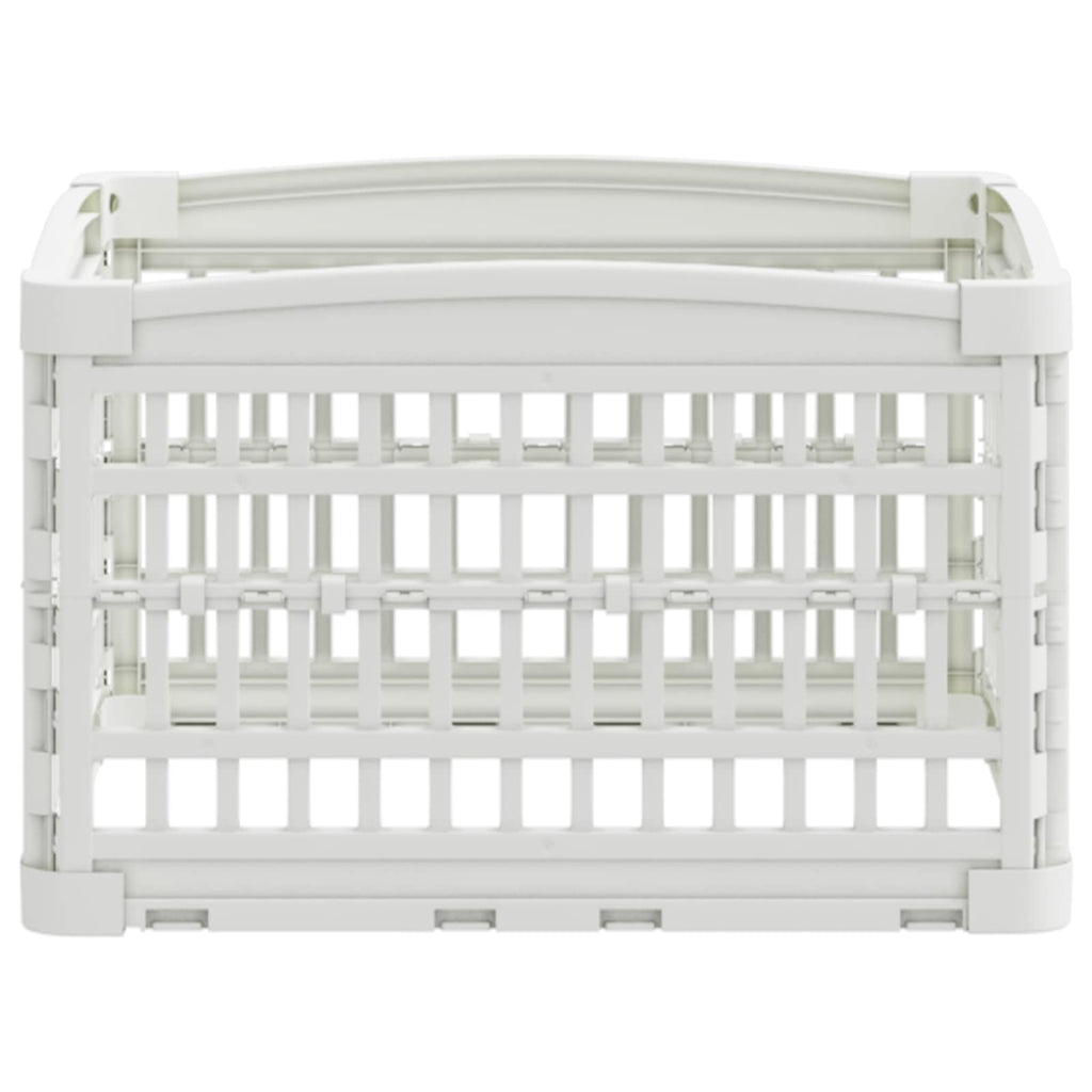 vidaXL Playpen dla Psa z 4 Panelami 60 x 60 x 38 cm Biały Składany