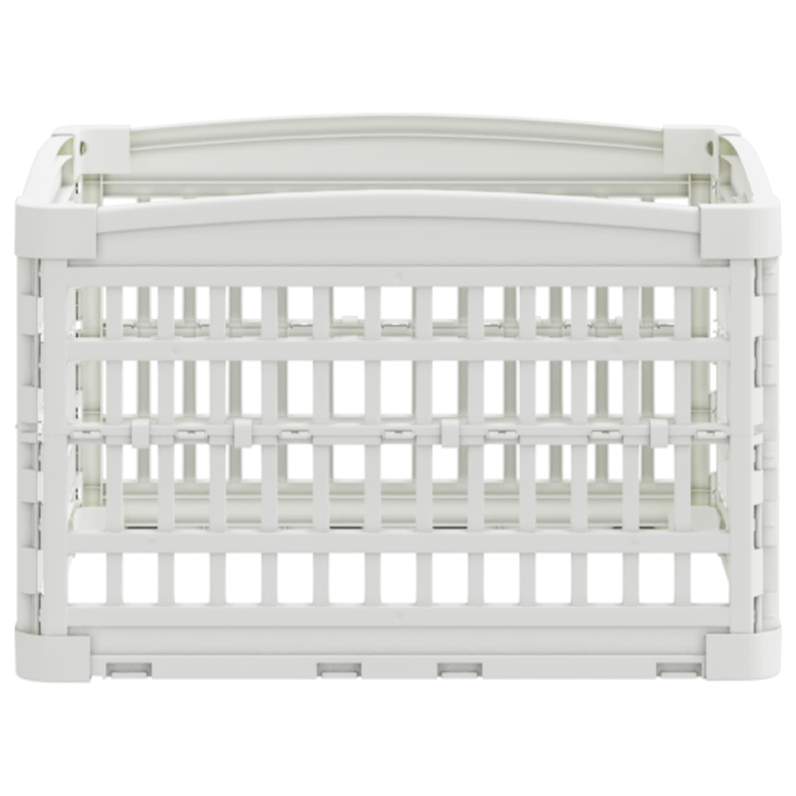 vidaXL Playpen dla Psa z 4 Panelami 60 x 60 x 38 cm Biały Składany