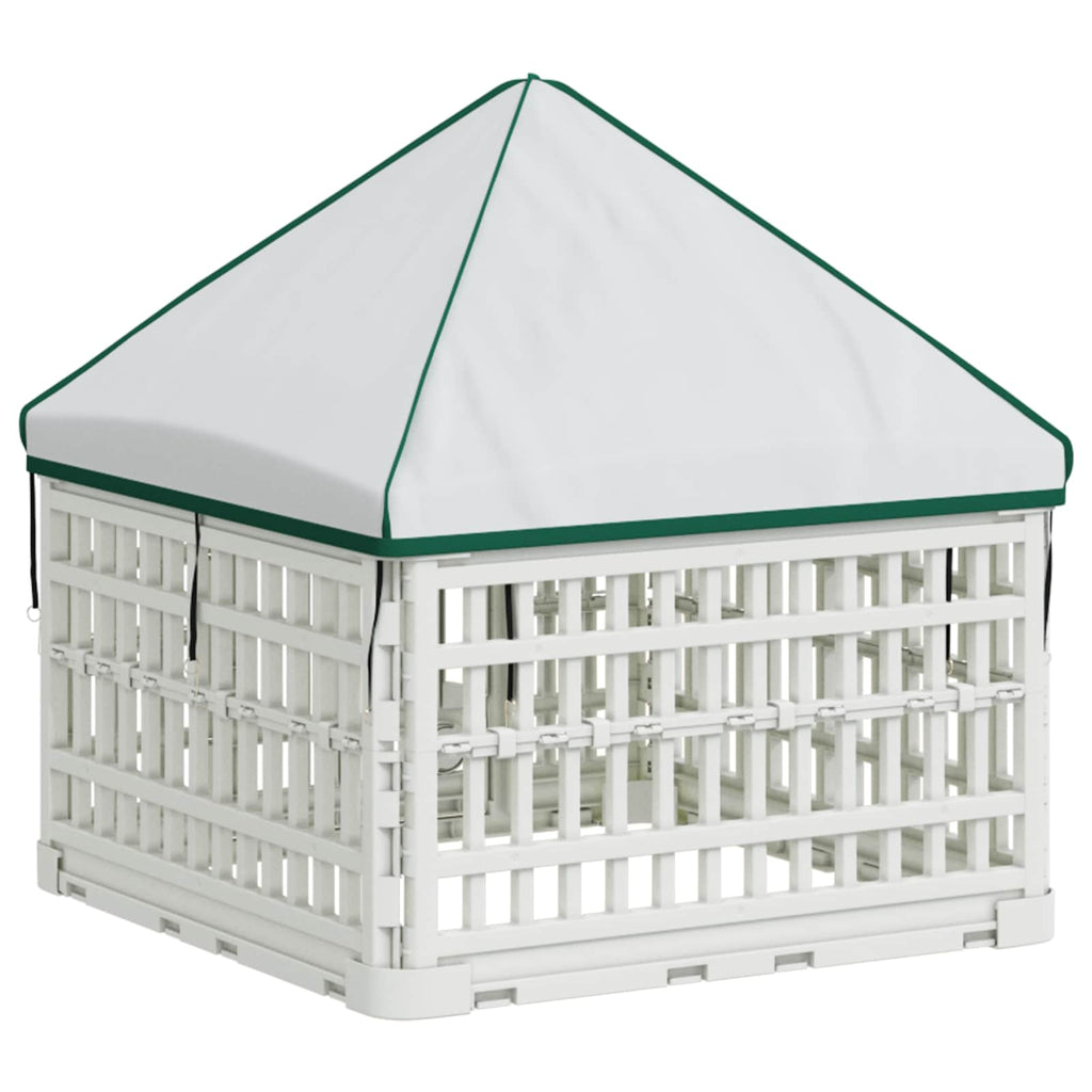 vidaXL 4 Panelowa Zabawka dla Psów z Dachem 60 x 60 x 82 cm Biały