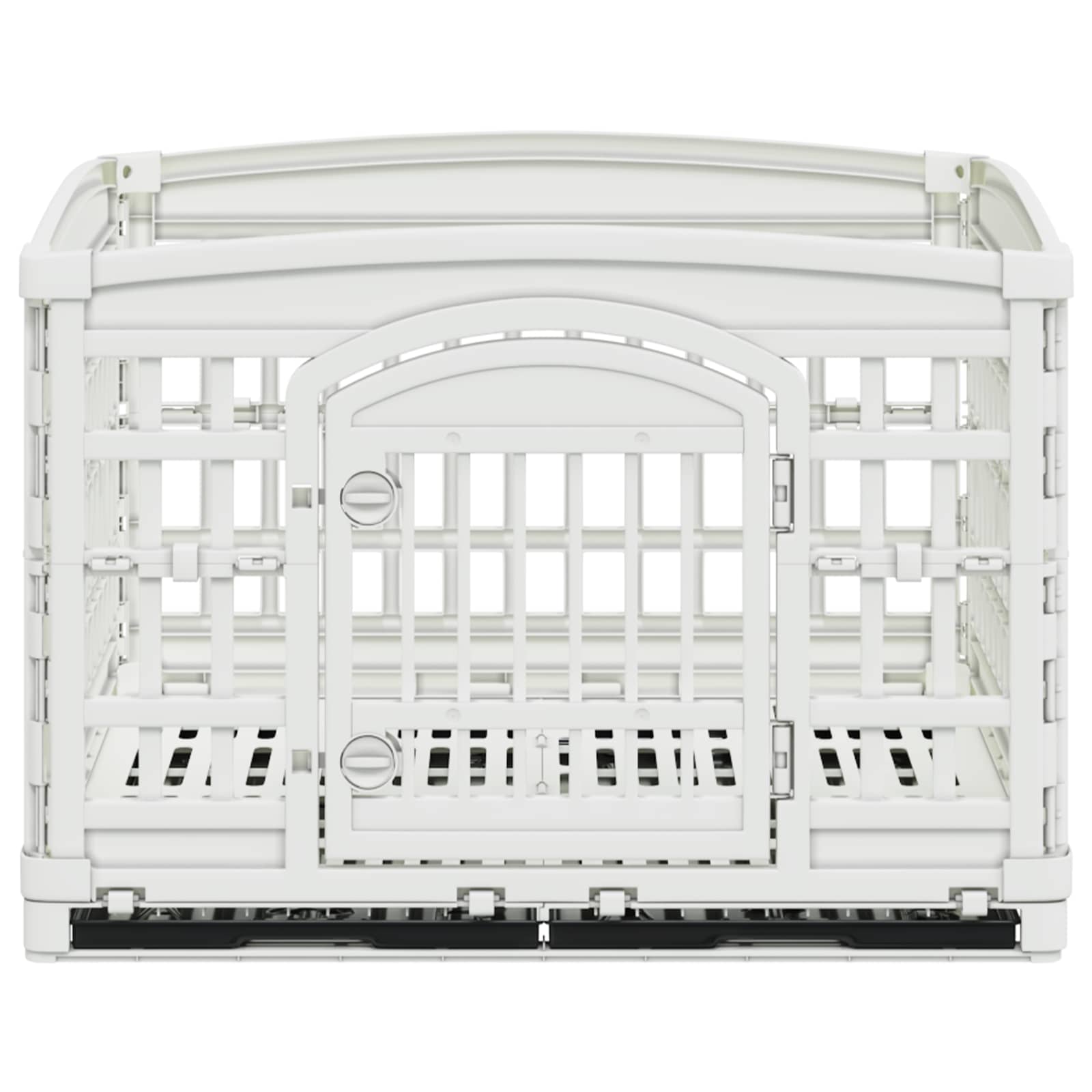 vidaXL Playpen dla Psa z 4 Panelami 177,5 x 154,5 x 112 cm Biały