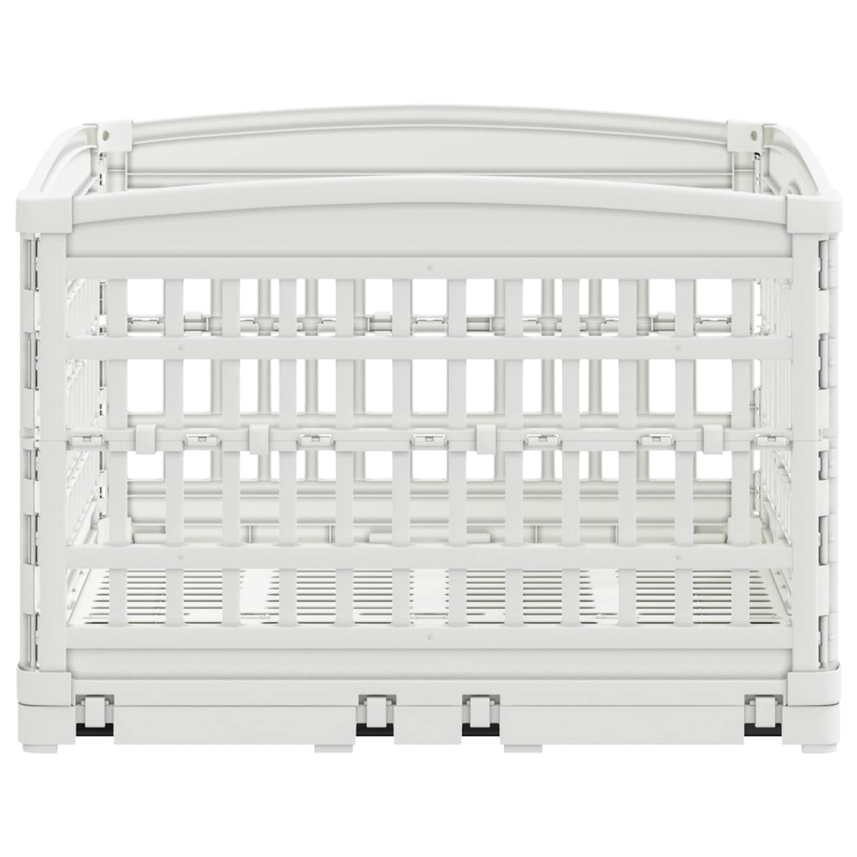 vidaXL Playpen dla Psa z 4 Panelami 177,5 x 154,5 x 112 cm Biały