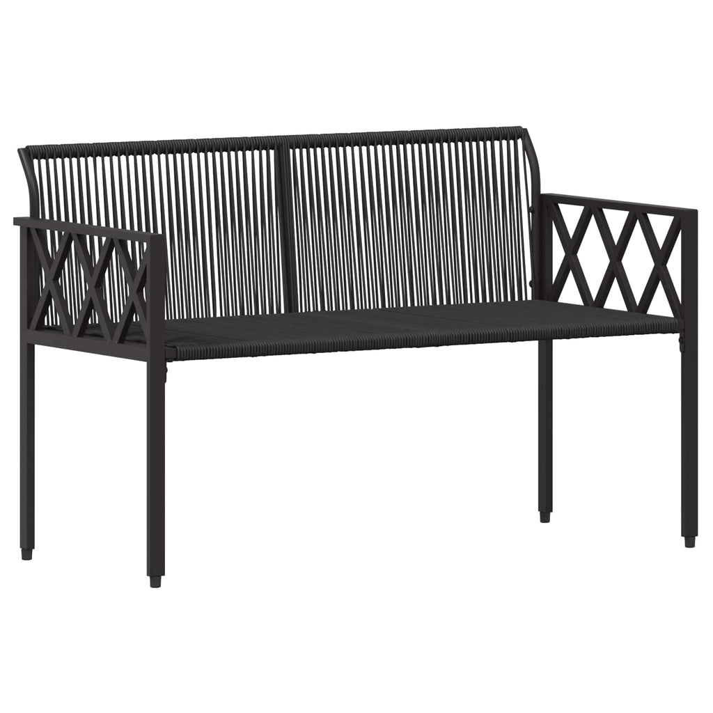 vidaXL Ławki ogrodowe 2 -Seater 116 x 56 x 75 cm polirattan