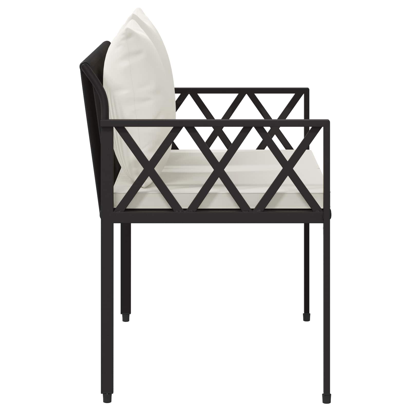 vidaXL Ławki ogrodowe 2 -Seater 116 x 56 x 75 cm polirattan