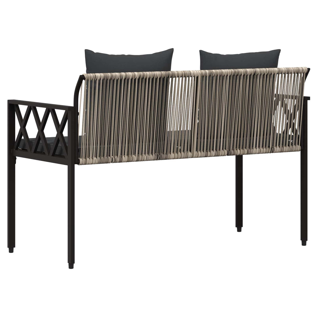 vidaXL Ławki ogrodowe 2 -Seater 116 x 56 x 75 cm polirattan