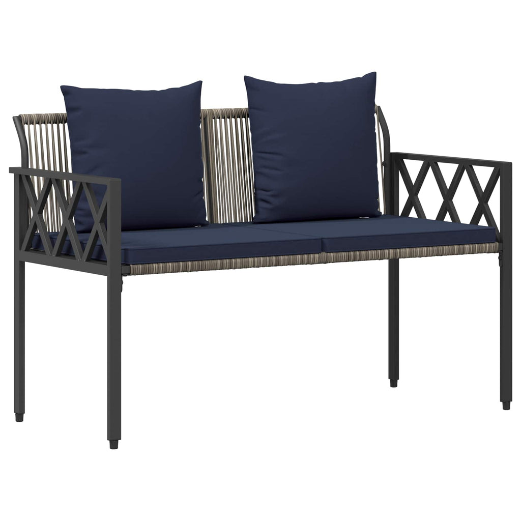 vidaXL Ławki ogrodowe 2 -Seater 116 x 56 x 75 cm polirattan