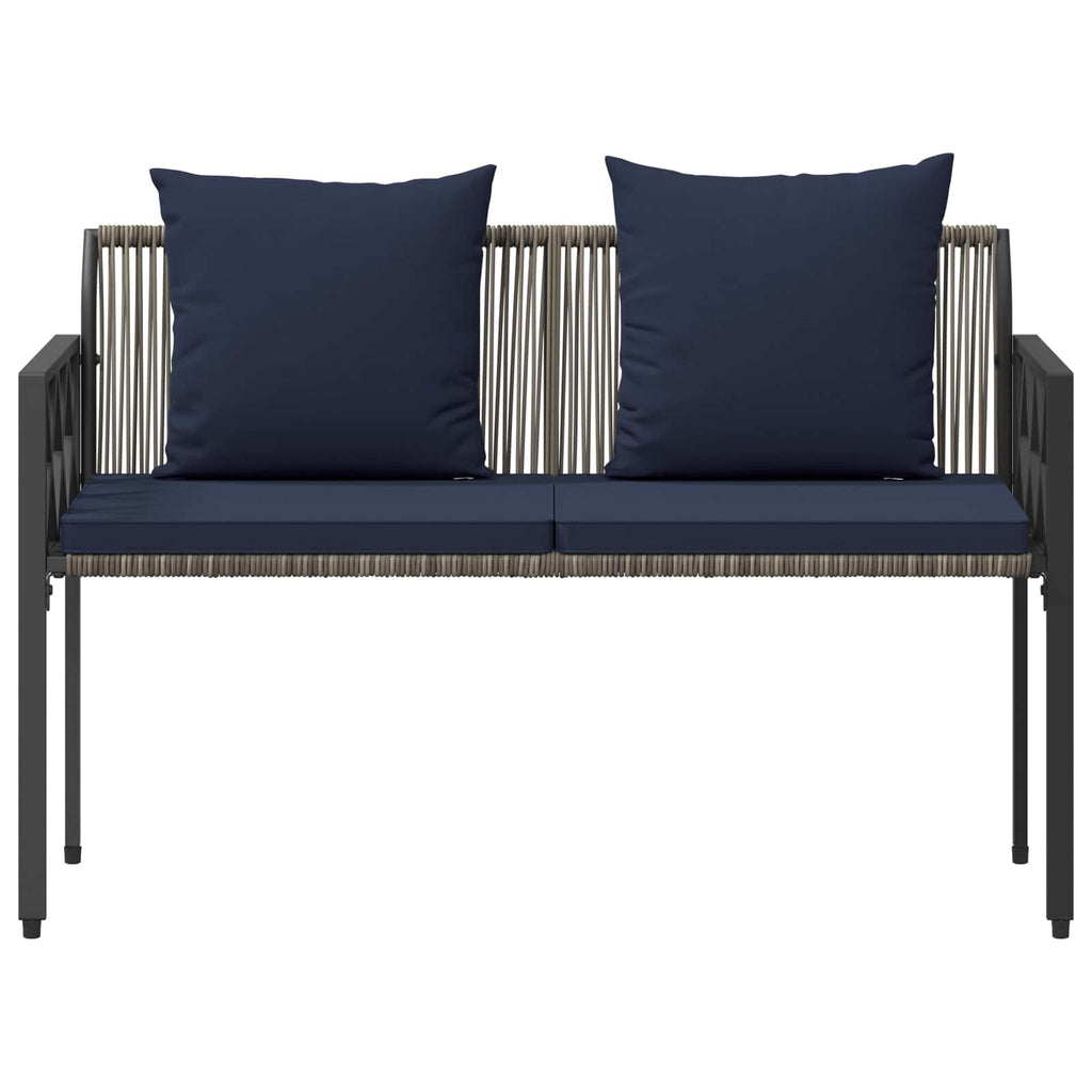 vidaXL Ławki ogrodowe 2 -Seater 116 x 56 x 75 cm polirattan