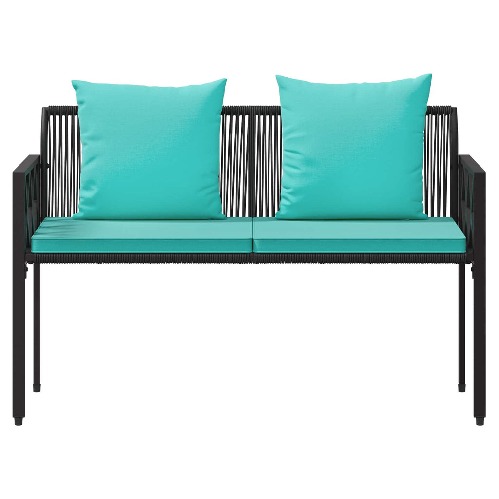 vidaXL Ławki ogrodowe 2 -Seater 116 x 56 x 75 cm polirattan