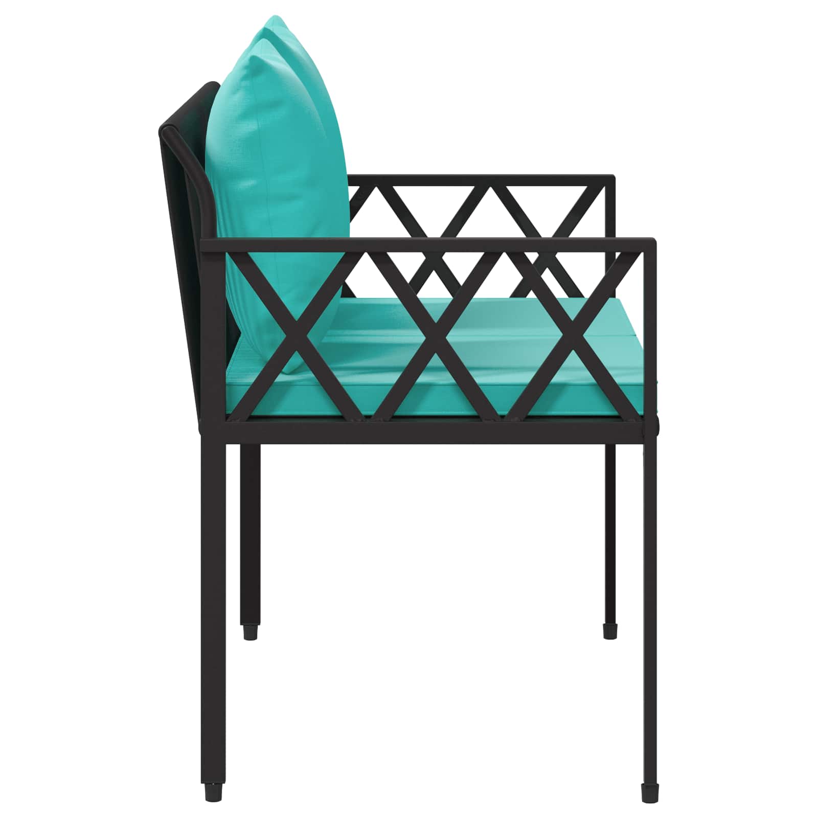vidaXL Ławki ogrodowe 2 -Seater 116 x 56 x 75 cm polirattan