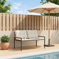 vidaXL Ławka ogrodowa 2 -Seater 116 x 67,5 x 72 cm polirattan