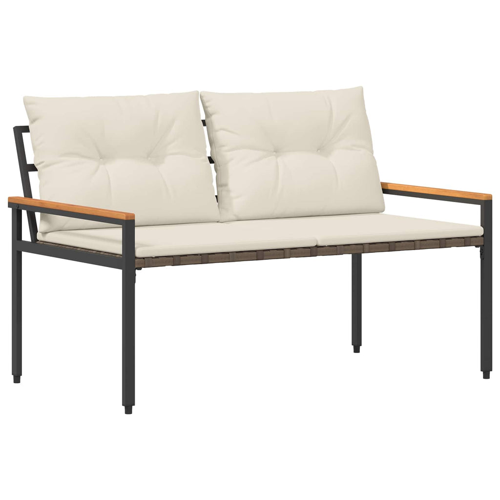 vidaXL Ławka ogrodowa 2 -Seater 116 x 67,5 x 72 cm polirattan