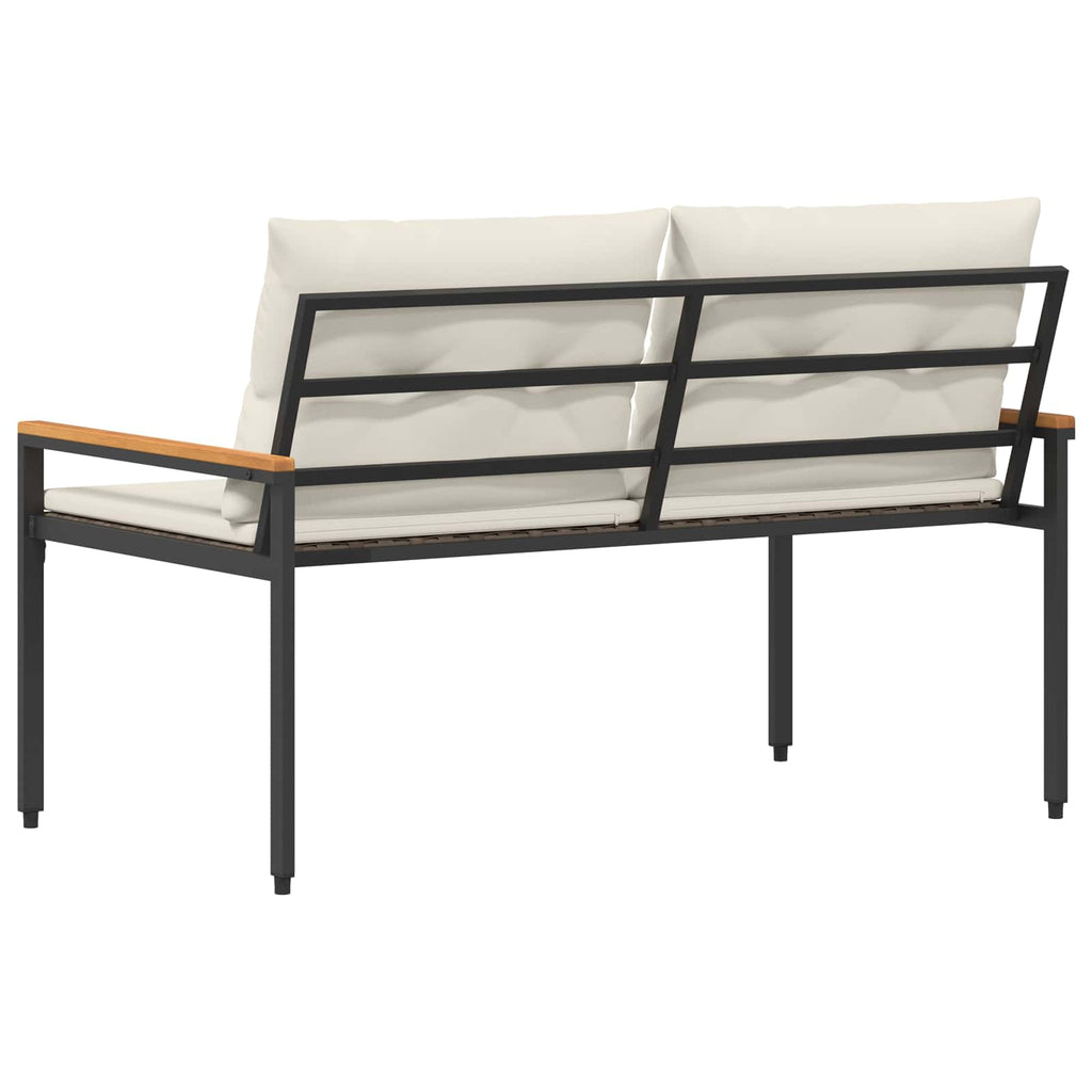 vidaXL Ławka ogrodowa 2 -Seater 116 x 67,5 x 72 cm polirattan