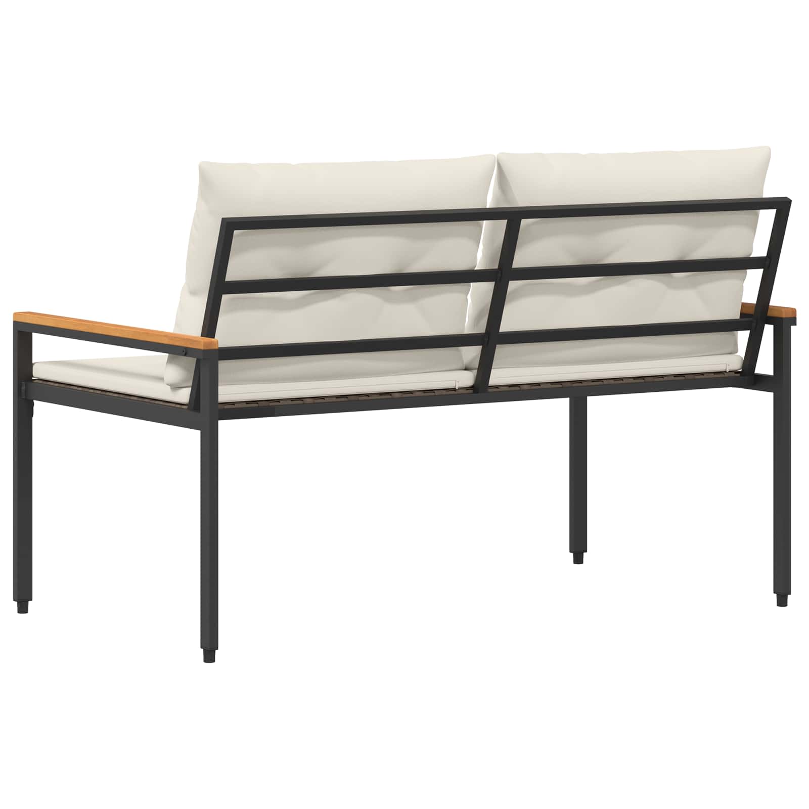 vidaXL Ławka ogrodowa 2 -Seater 116 x 67,5 x 72 cm polirattan