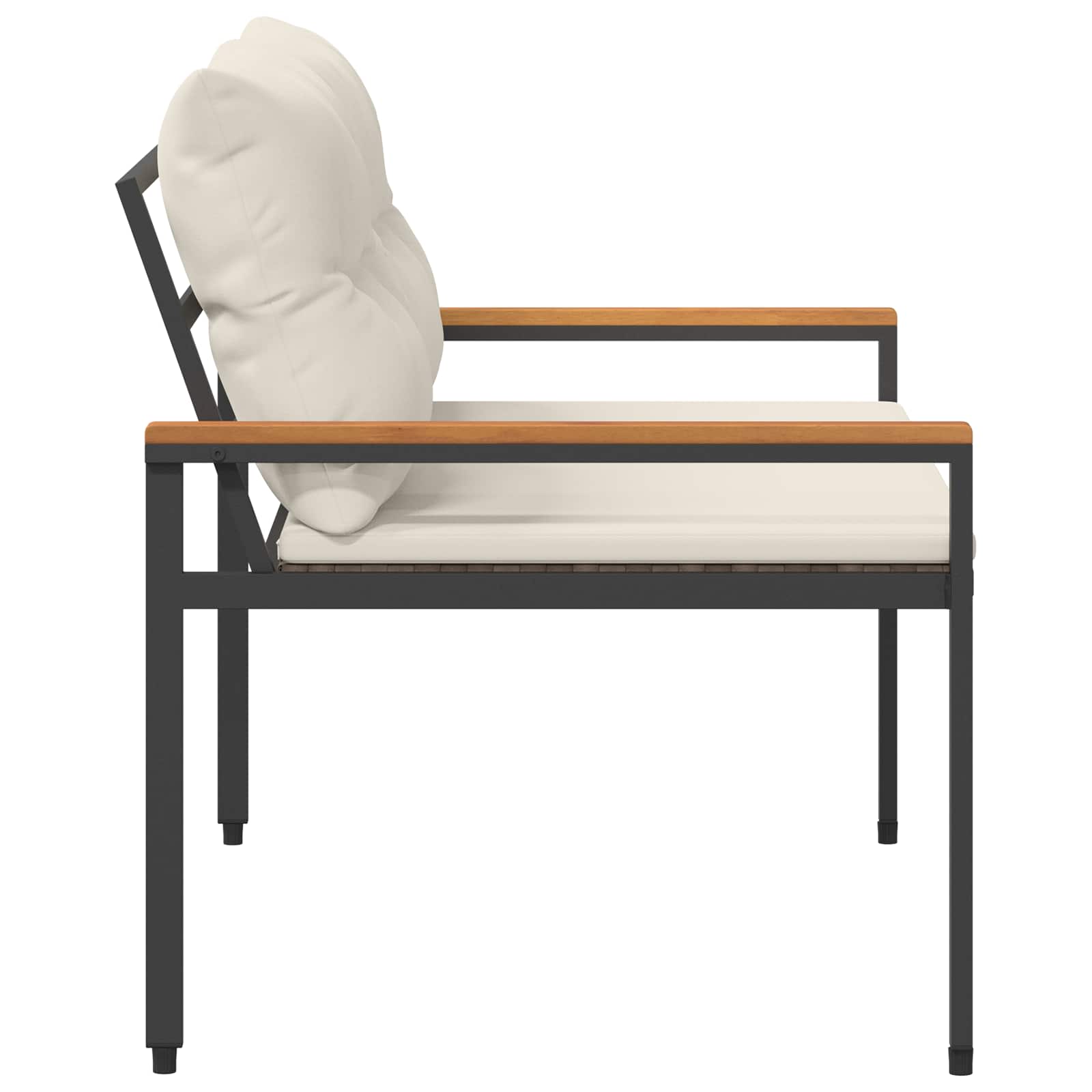 vidaXL Ławka ogrodowa 2 -Seater 116 x 67,5 x 72 cm polirattan