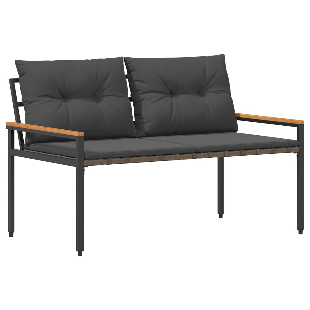 vidaXL Ławka ogrodowa 2 -Seater 116 x 67,5 x 72 cm polirattan