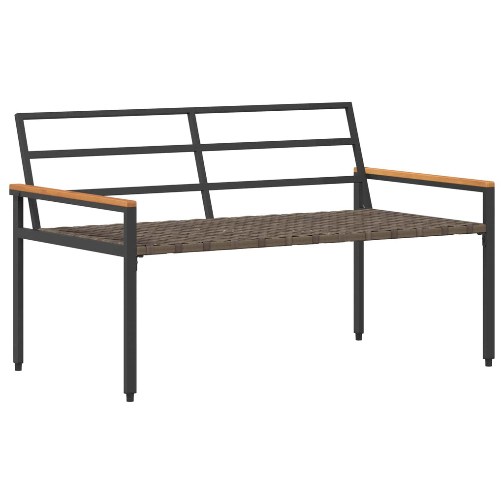vidaXL Ławka ogrodowa 2 -Seater 116 x 67,5 x 72 cm polirattan