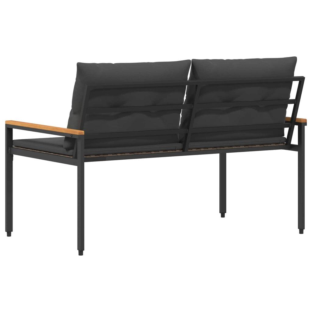 vidaXL Ławka ogrodowa 2 -Seater 116 x 67,5 x 72 cm polirattan