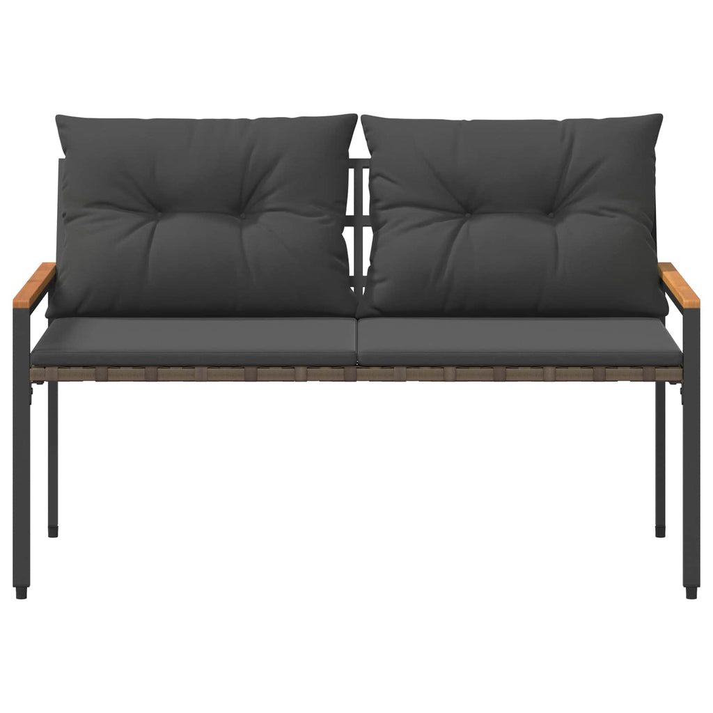 vidaXL Ławka ogrodowa 2 -Seater 116 x 67,5 x 72 cm polirattan